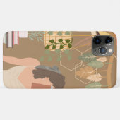 ブラウン・エステティック・ウーマン読書本 Case-Mate iPhoneケース (裏面(横))