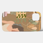 ブラウン・エステティック・ウーマン読書本 Case-Mate iPhoneケース (裏面 (横))