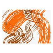 ブラウン、オレンジボーホアーストーンカラー フォトプリント            (正面)