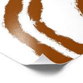 ブラウン、オレンジボーホアーストーンカラー フォトプリント            (角)