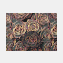 ブラウン、オレンジ、金ゴールドバラドアマット ドアマット