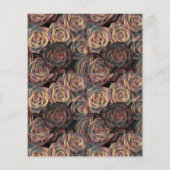 ブラウン、オレンジ、金ゴールドバラ紙シート (裏面)