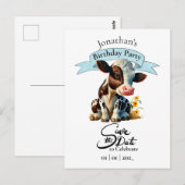 ブラウン・カウ・バースデー・ボーイ・ポストカード ポストカード (正面/裏面)