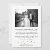 ブラウン・カバプーの子犬の結婚式の写真 招待状 (裏面)