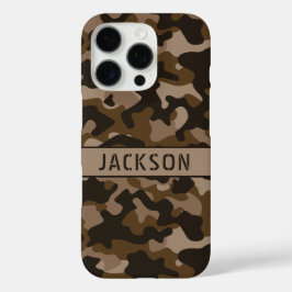 ブラウン カモフラージュ オリジナル iPhone 16 PROケース