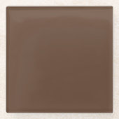 ブラウン ガラスコースター (正面)