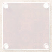 ブラウン ガラスコースター (裏面)