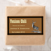 ブラウン・キャニングで鹿をバック ラベル (インサイチュ)