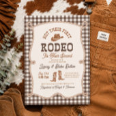ブラウン ギンガム Not Their First Rodeo 招待状
