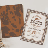ブラウン ギンガム Not Their First Rodeo 招待状