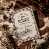 ブラウン ギンガム Not Their First Rodeo 招待状