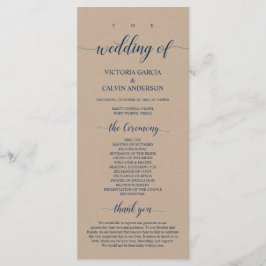 ブラウン·クラフト、クラシー·ネービー·ブ結婚ルーの式典 プログラム