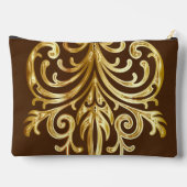 ブラウン、クリスマスプレゼント機関®大 アクセサリーポーチ (裏面)