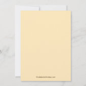 ブラウン&クリームダマスクブライダルシャワーの招待 招待状 (裏面)