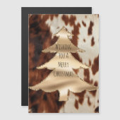 ブラウン クリーム ウエスタン カウハイド クリスマス (正面/裏面)