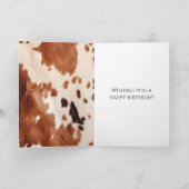 ブラウン クリーム サウスウエスト カウハイド カード (内部)