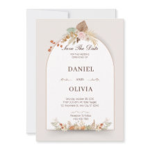 ブラウン＆クリーム フラワー ウォーターカラー