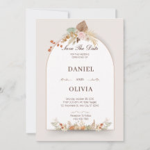 ブラウン＆クリーム フラワー ウォーターカラー