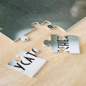 ブラウン・クレステッド・フライキャッチャー、バードラバー ジグソーパズル (側面)