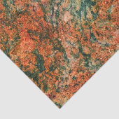 ブラウン&グリーン大理石テクスチャプリント 薄葉紙 (詳細)