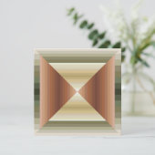 ブラウン、グリーン、タンのパタストライプのーンの色 カード (スタンド正面)