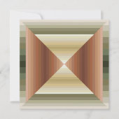 ブラウン、グリーン、タンのパタストライプのーンの色 カード (正面)