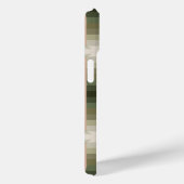 ブラウン、グリーン、タンのパタストライプのーンの色 Case-Mate iPhoneケース (裏面 / 右)