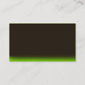 ブラウン・グリーン・フラミング・ギター・ビジネス・カード 名刺 (裏面)