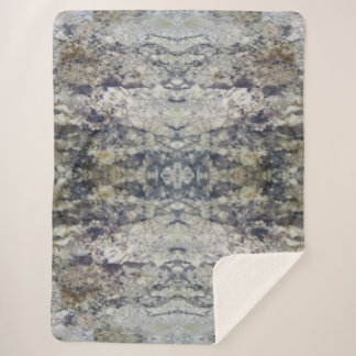 ブラウン&グレー大理石シェルパブランケット シェルパブランケット