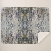 ブラウン&グレー大理石シェルパブランケット シェルパブランケット (正面(横))