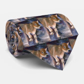 ブラウン・スイスの子牛のタイ ネクタイ (ロール)