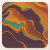 ブラウン スクエアペーパーコースター (正面)