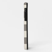 ブラウン スクエア チェック Case-Mate iPhoneケース (裏面/左)