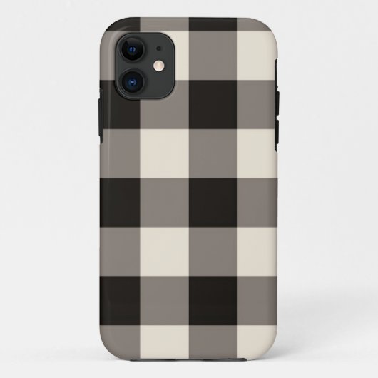 ブラウン スクエア チェック Case-Mate iPhoneケース (裏面)