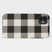 ブラウン スクエア チェック Case-Mate iPhoneケース (裏面(横))