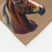 ブラウン・スタリオン フリースブランケット (角)