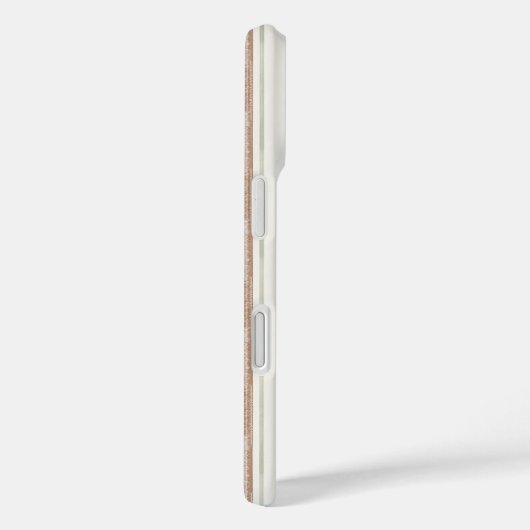 ブラウン ストライプ グローブ ワールド Case-Mate iPhoneケース (裏面 / 右)