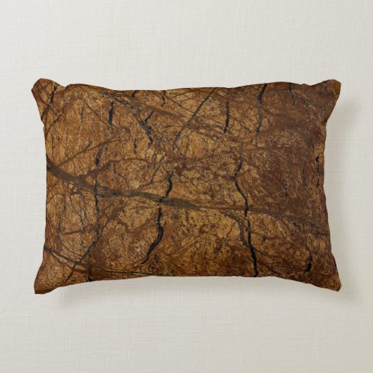 ブラウン・ストーン・パターンの父の日 アクセントクッション (正面)