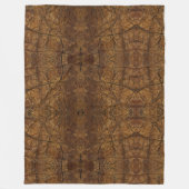 ブラウン・ストーン・パターンの父の日 フリースブランケット (正面)