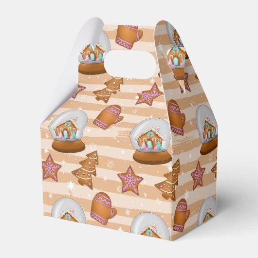 ブラウン&タンジンジャーブレッドハウス&キャンディー フェイバーボックス (正面サイド)