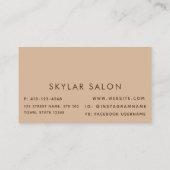 ブラウン&タンプロフェッショナルヘアメイク 名刺 (裏面)