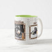 ブラウン&タンペット記念犬の写真名 ツートーンマグカップ (正面右)