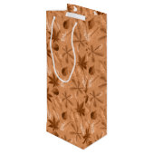 ブラウン&タン秋紅葉 ワインギフトバッグ (裏面アングル)