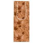 ブラウン&タン秋紅葉 ワインギフトバッグ (正面)