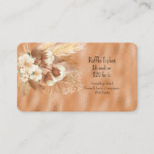 ブラウン タン クリーム フラワー ラッフル エンクロージャーカード (正面)