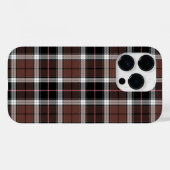 ブラウン・チェック柄のiPhone/iPadケース Case-Mate iPhoneケース (裏面 (横))