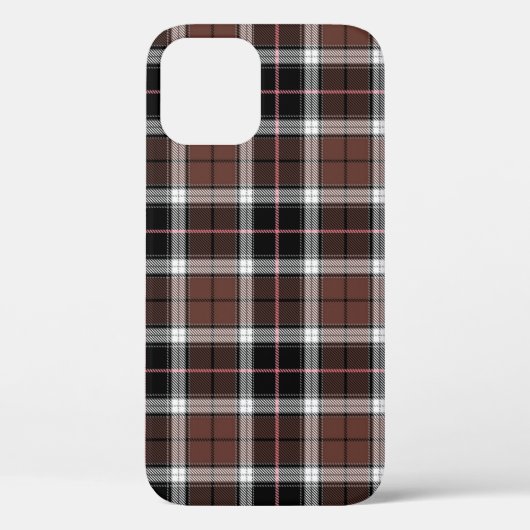 ブラウン・チェック Case-Mate iPhoneケース (裏面)