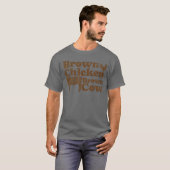 ブラウン・チキン・ブラウン・カウ 1970年代 音楽 バウ・チカ・ワウ Tシャツ (正面フル)