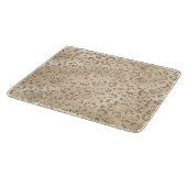 ブラウン チーター ヒョウ 動物の皮模様 カッティングボード (角)