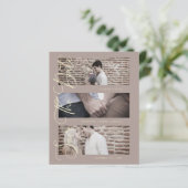 ブラウン・チープ・トレンディーモダン3結婚ズ・フォト・コラージュ (スタンド正面)